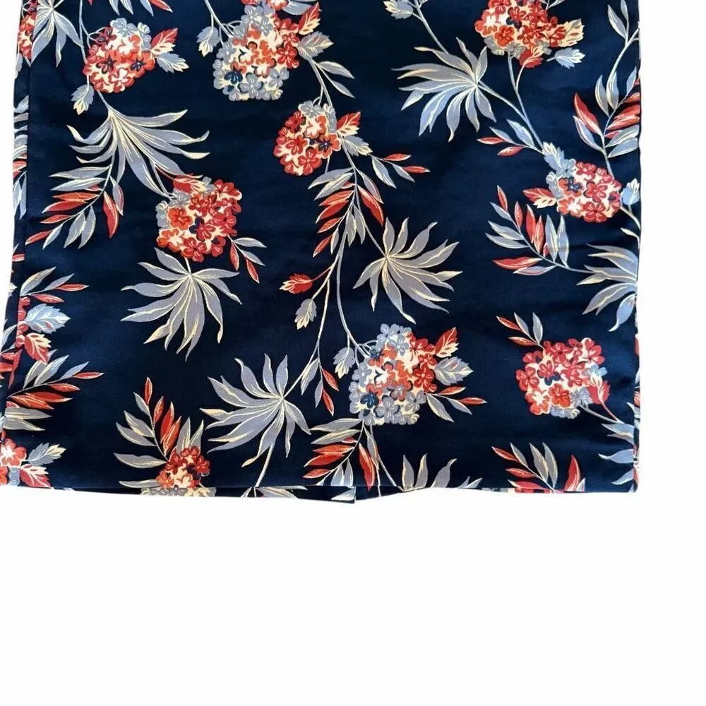 Ann Taylor Factory Floral Lined Pencil Career Skirt SZ 6